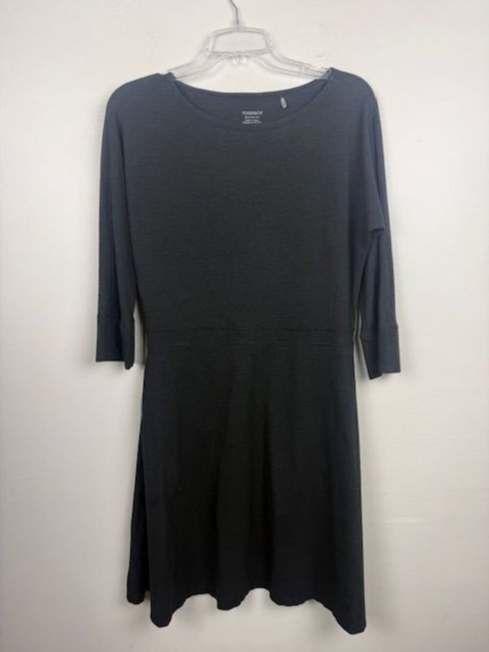 Toad & Co. Women's Black Samba MIZDRESS 3/4 Sleeve Fit & Flare Dress - Size M